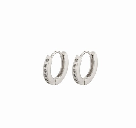 Pilgrim Earrings Gry Silver